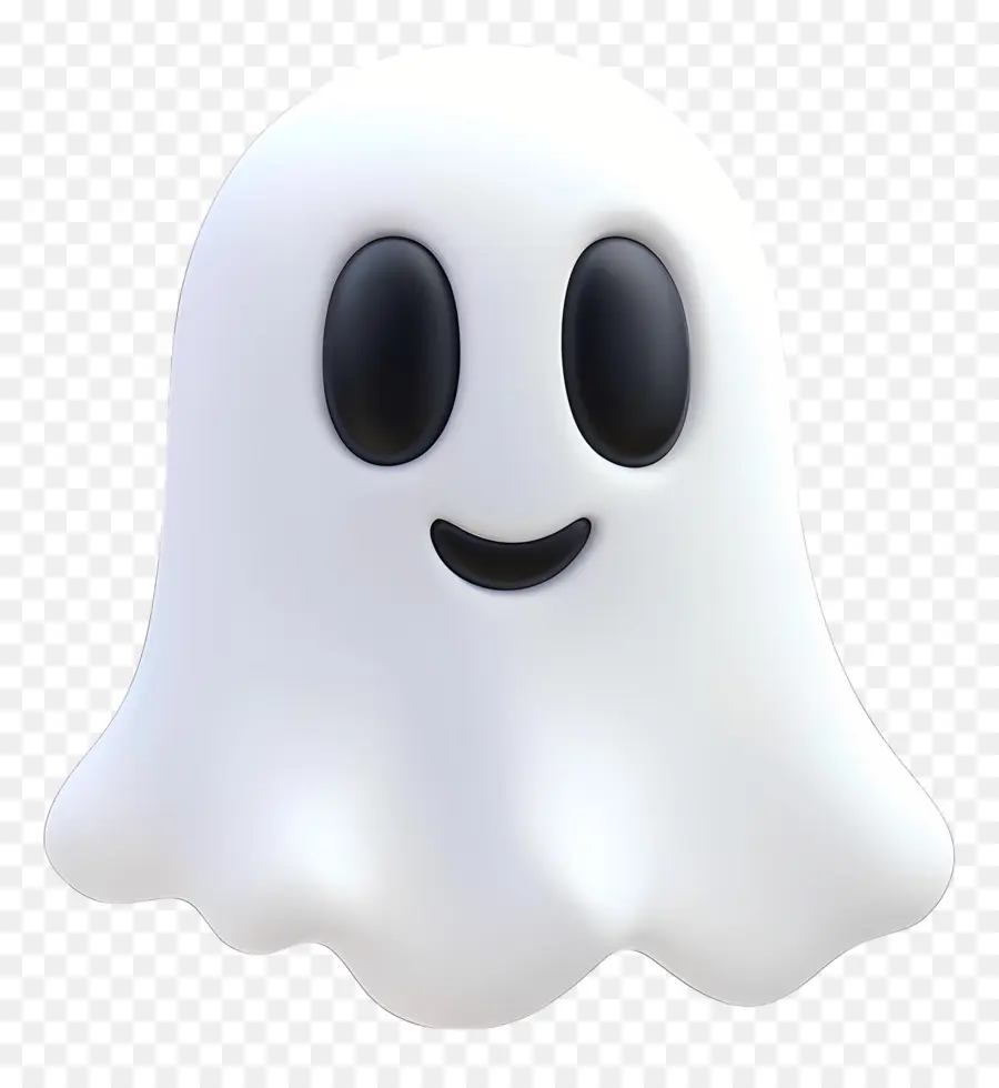 Emoji D'halloween，Fantôme Mignon PNG