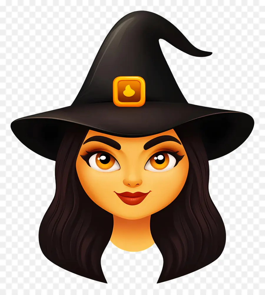 Emoji D'halloween，Chapeau De Sorcière PNG