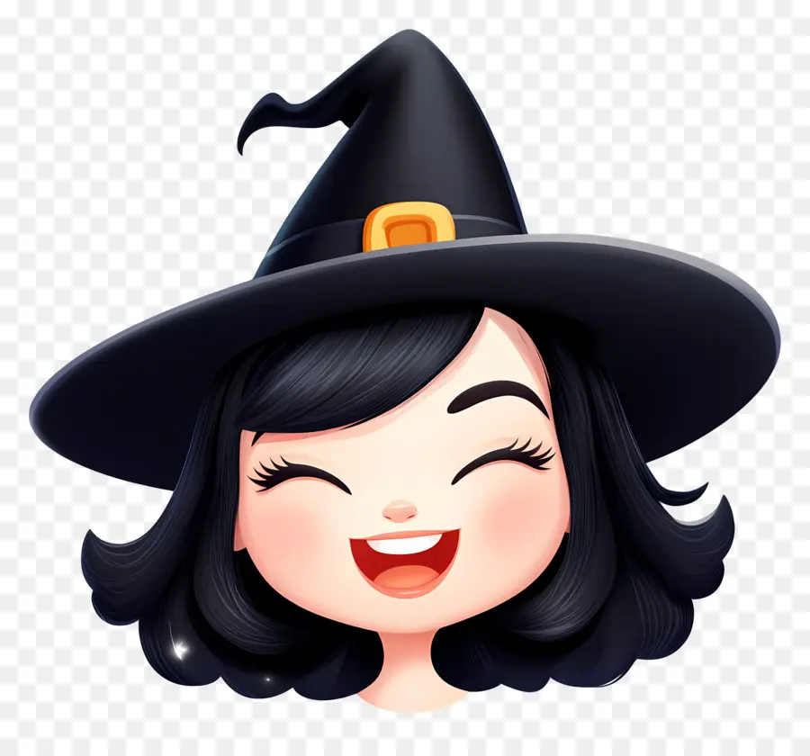 Emoji D'halloween，Chapeau De Sorcière PNG