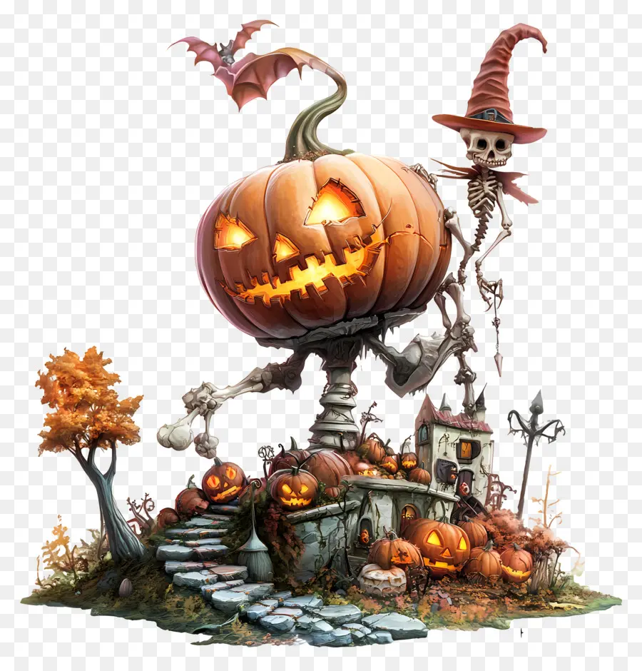 Fête D'halloween，Arbre D'halloween PNG