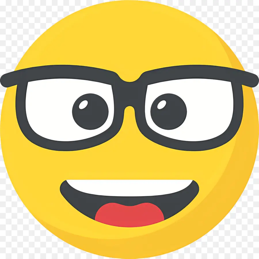 Emoji Nerd，Affronter PNG