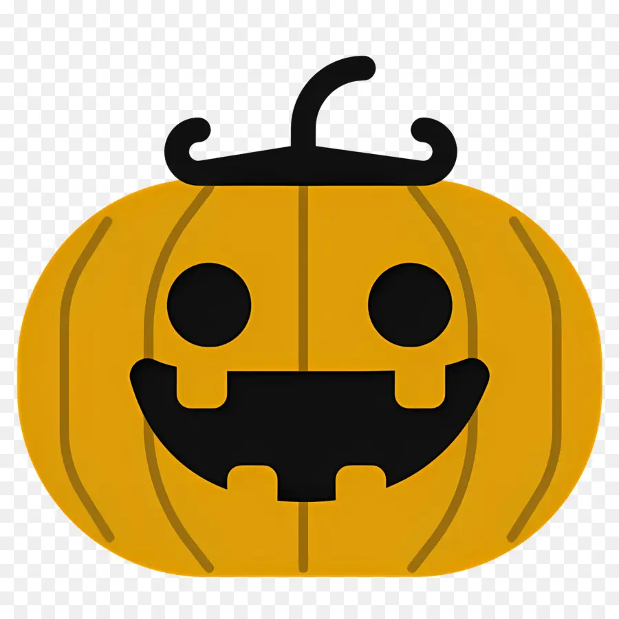 Jolie Citrouille D'halloween，Citrouille Jaune PNG