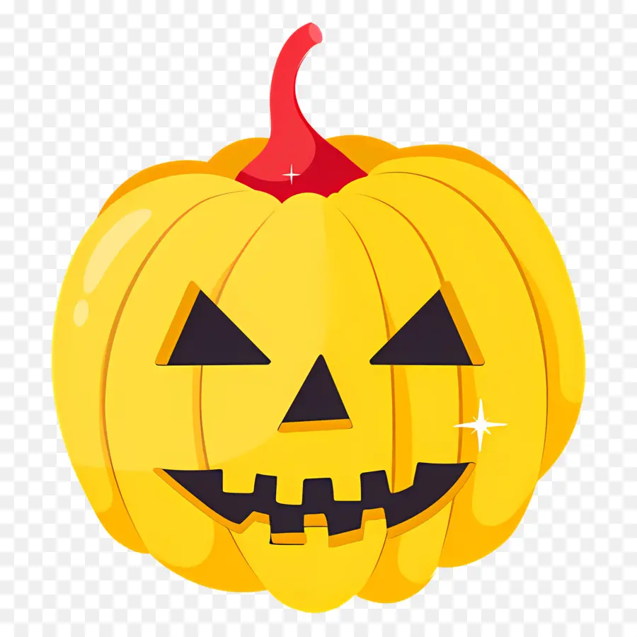 Citrouille D'halloween Effrayante，Lanterne Citrouille Orange PNG