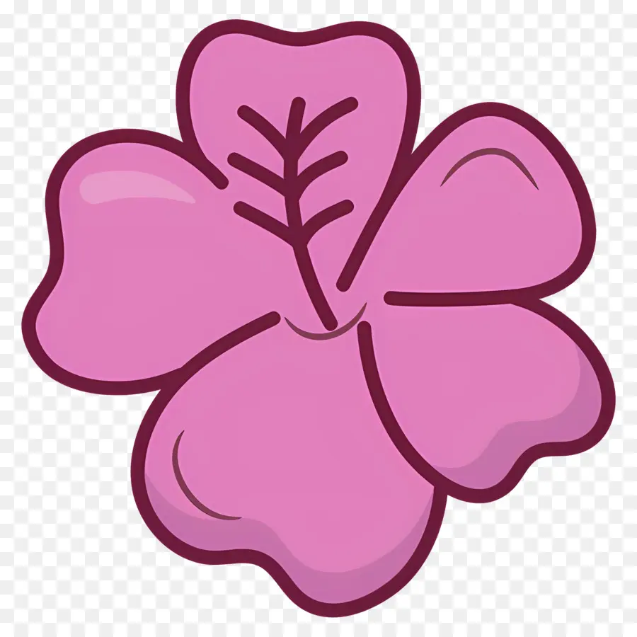 Fleur Tropicale，Fleur Violette PNG