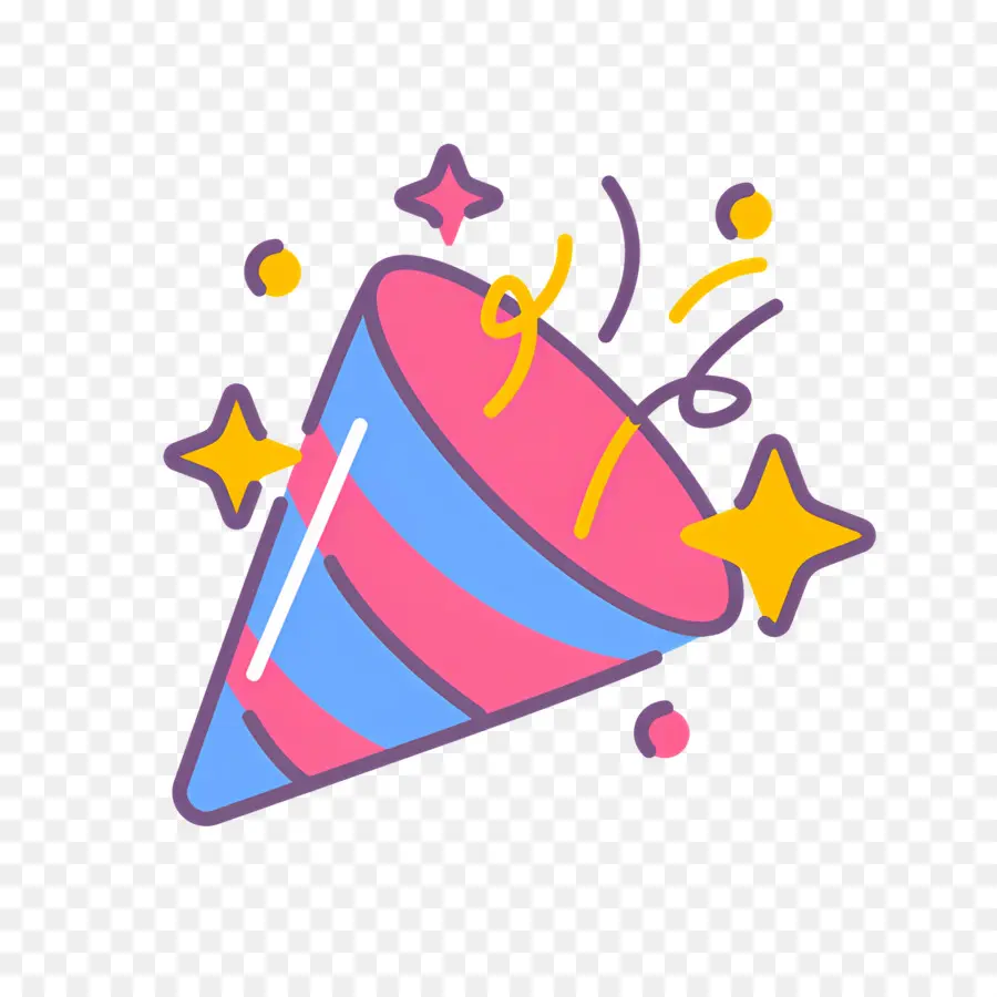 Emoji De Confettis，Fête Popper PNG