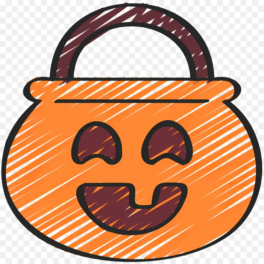 Citrouille D'halloween Effrayante，Panier De Citrouilles PNG