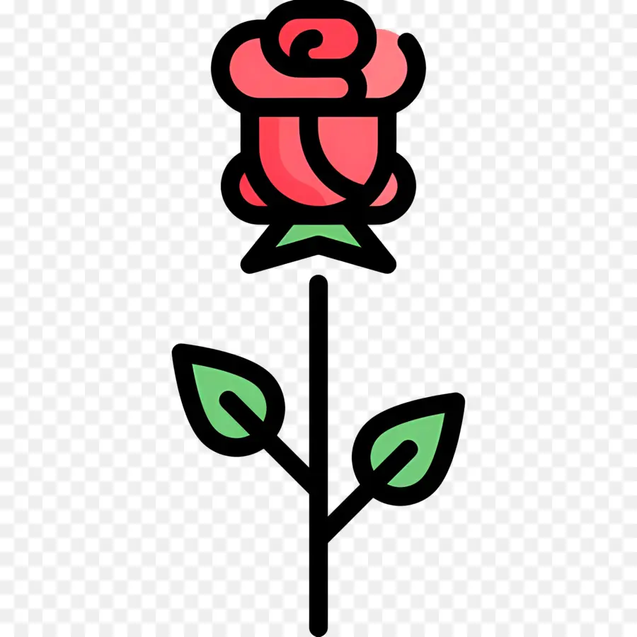 Fleur Rose，Rose Rouge PNG