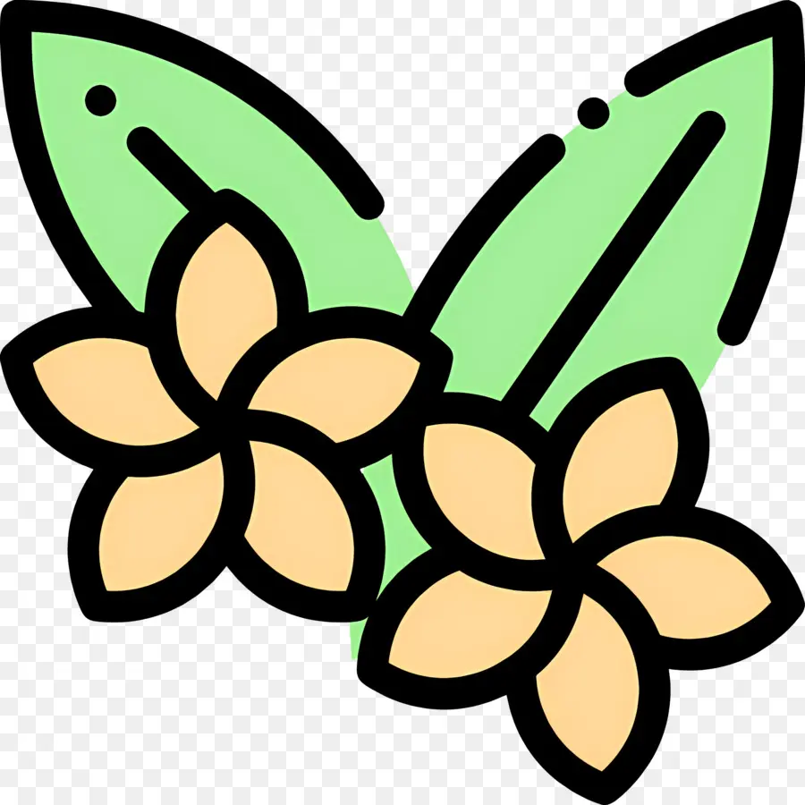 Fleur Tropicale，Fleurs Jaunes PNG