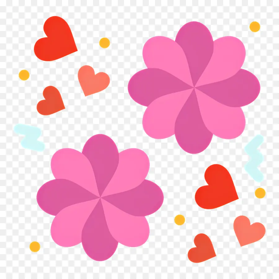 Fleurs Qui Tombent，Fleurs Roses PNG