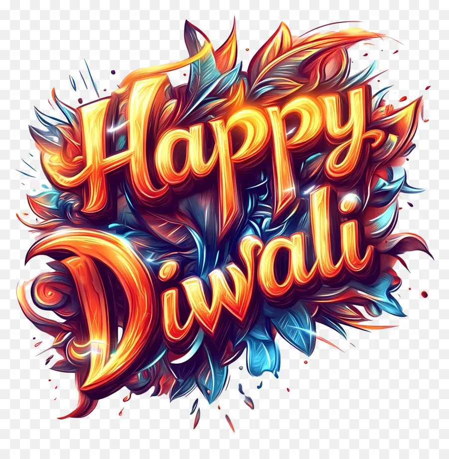 Joyeux Diwali，Texte Joyeux Diwali PNG