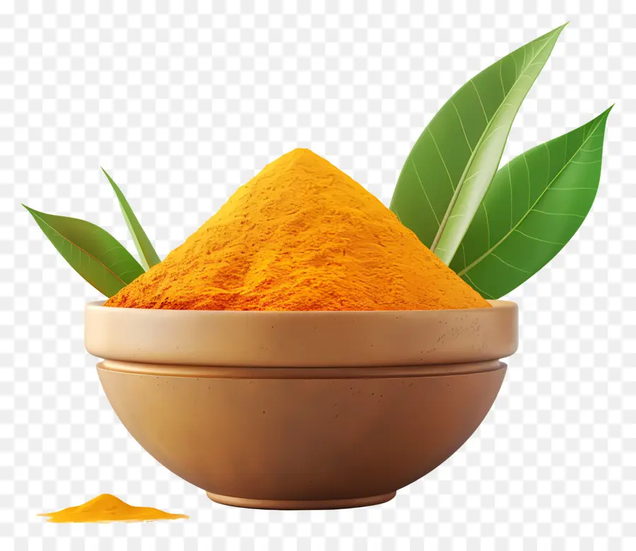 Poudre De Curcuma，Bol De Curcuma PNG