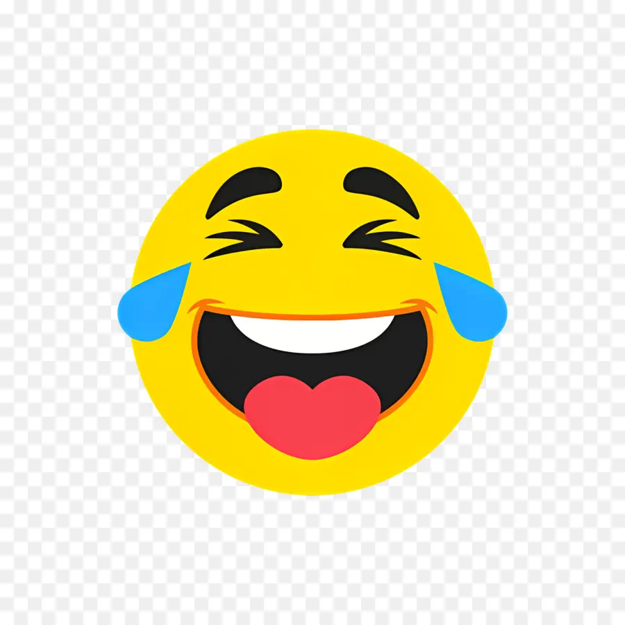 Rire Emoji，Émoji PNG