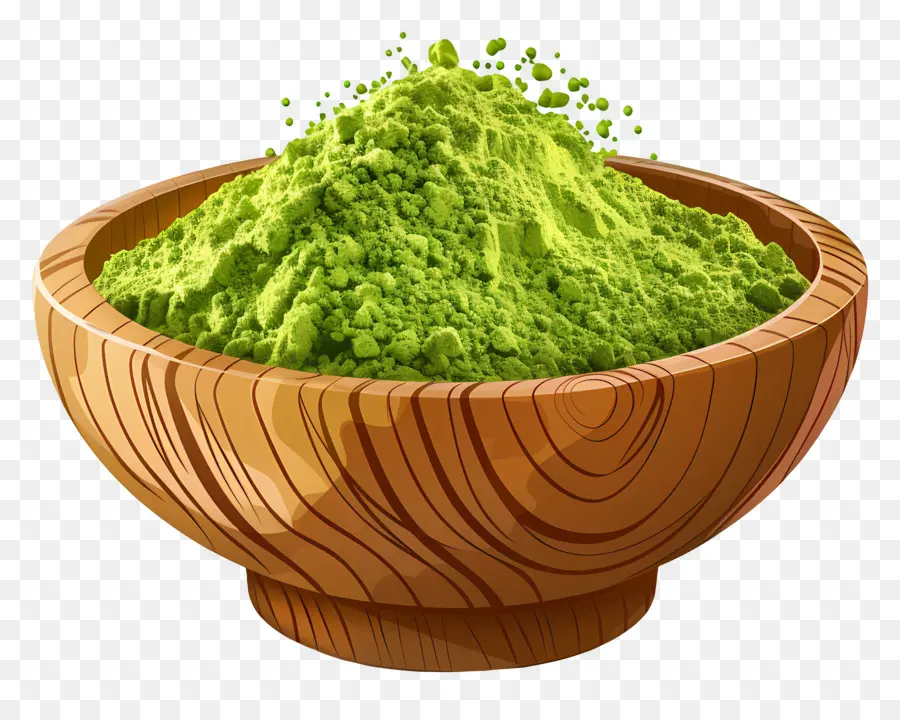 Poudre De Matcha，Poudre Verte PNG