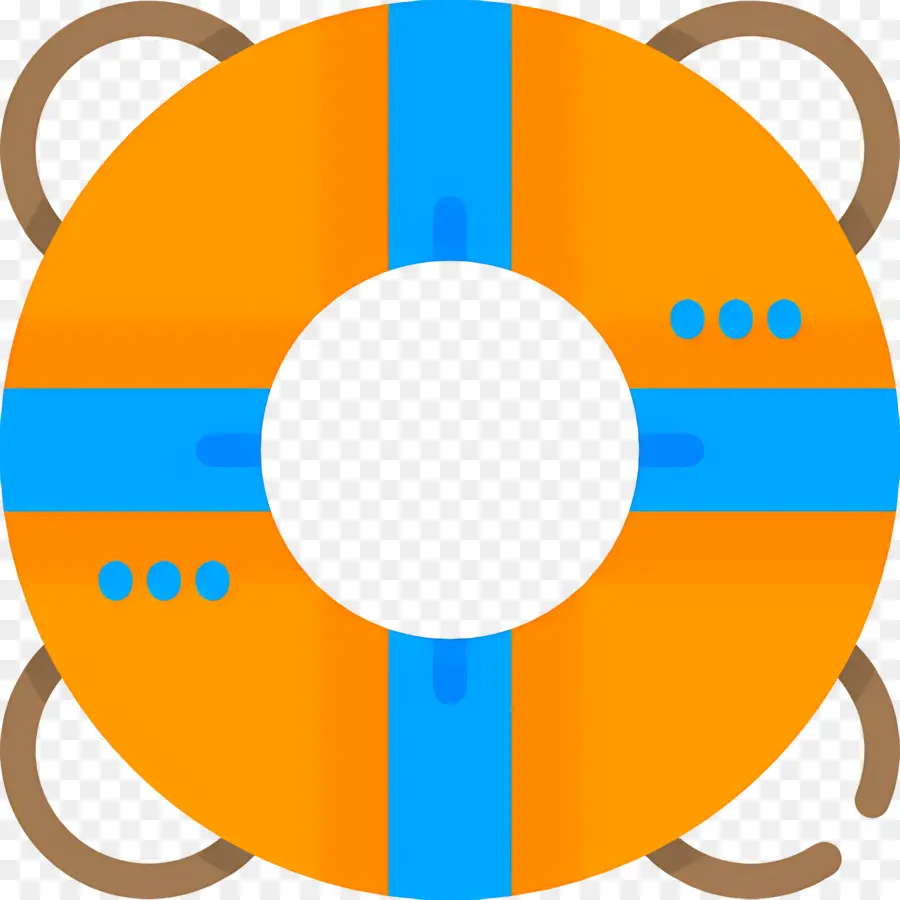 Bouée De Sauvetage，Bouée De Sauvetage Orange Et Bleue PNG