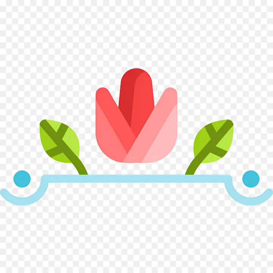 Ligne De Fleurs，Tulipe PNG