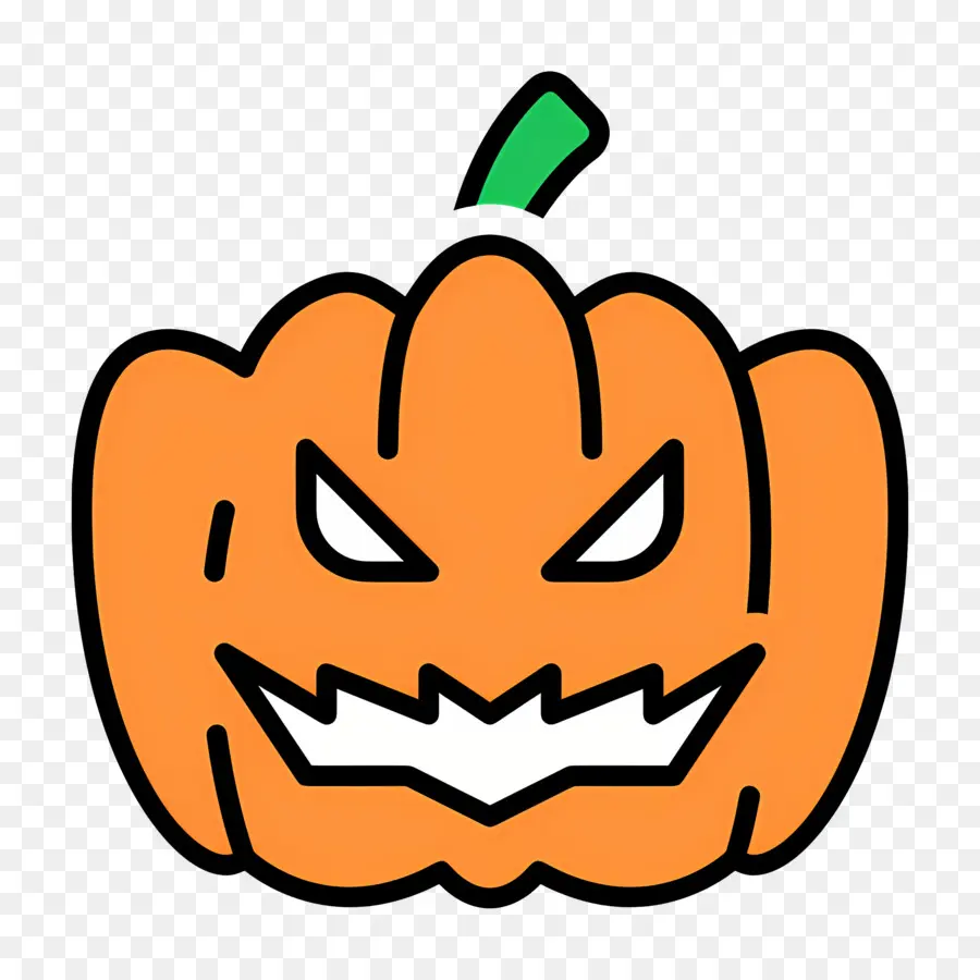 Citrouille D'halloween Effrayante，Lanterne Citrouille Orange PNG