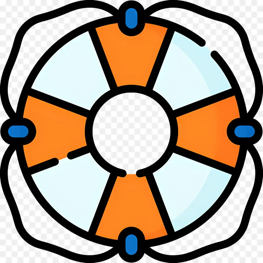 Bouée De Sauvetage，Bouée De Sauvetage Orange Et Bleue PNG