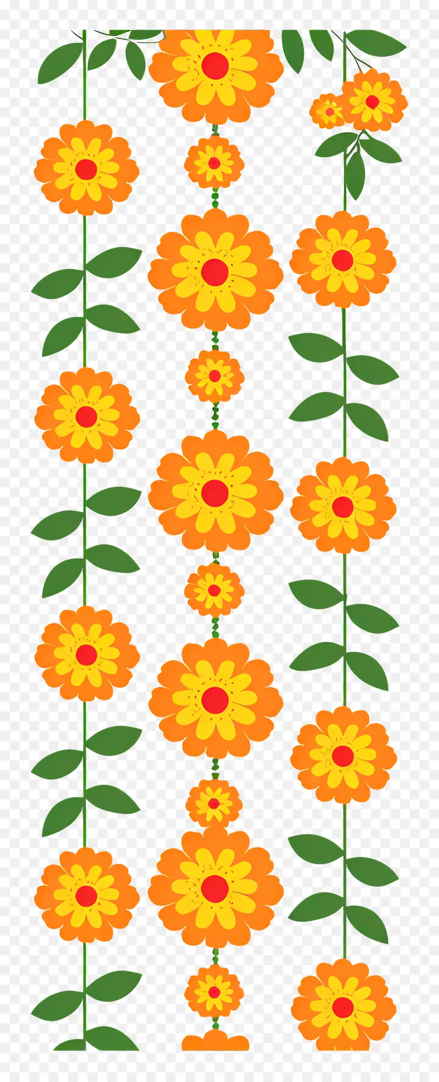 Guirlande De Soucis，Guirlande De Fleurs PNG