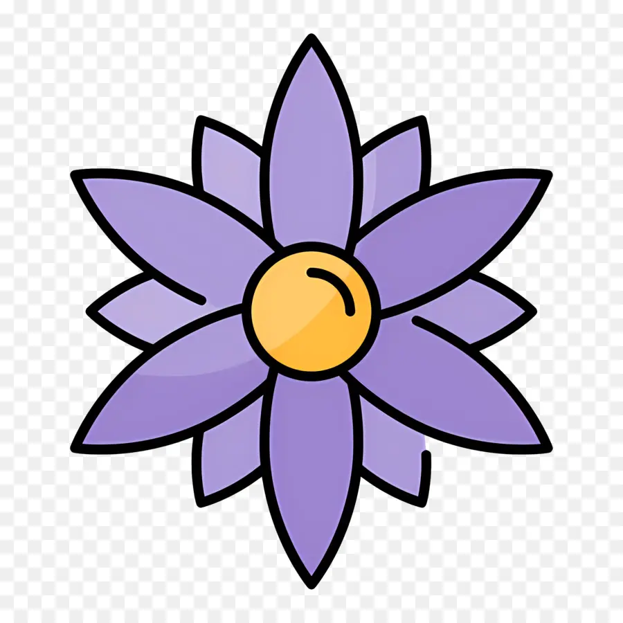 Fleur Bleue，Fleur Violette PNG