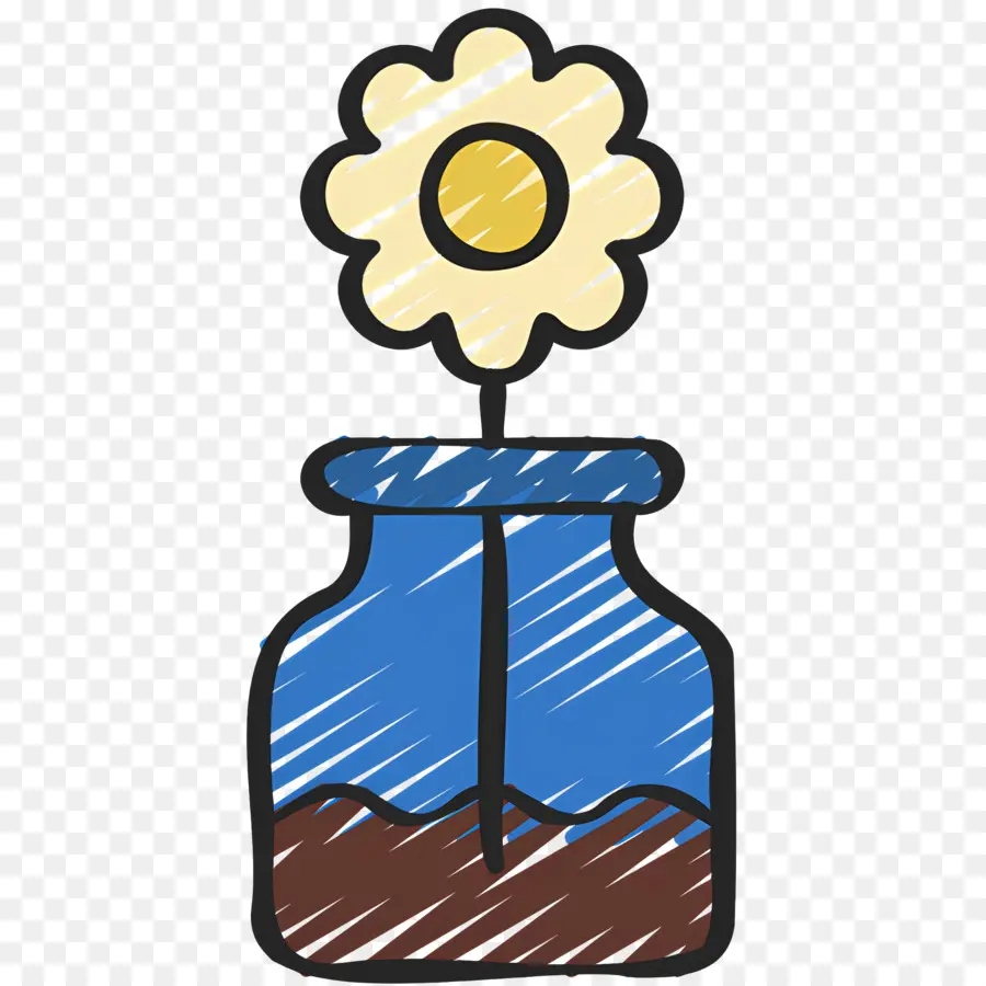 Fleur De Marguerite，Fleur En Pot PNG