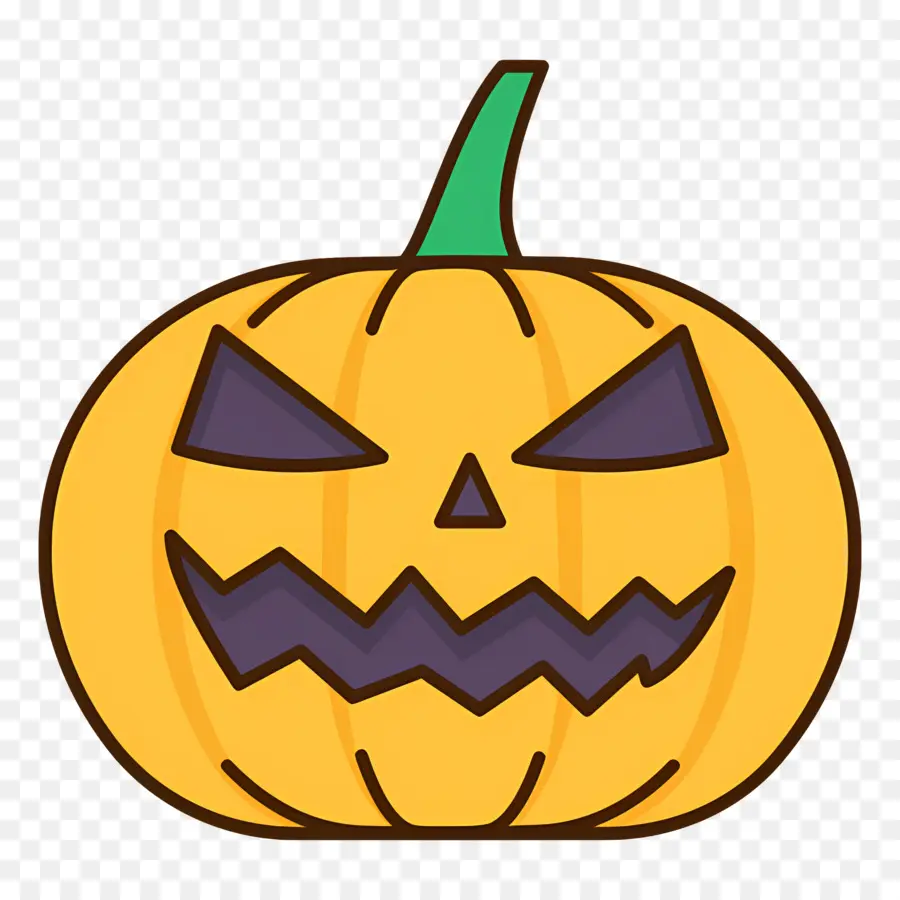 Citrouille D'halloween，Citrouille Avec Chapeau De Sorcière PNG