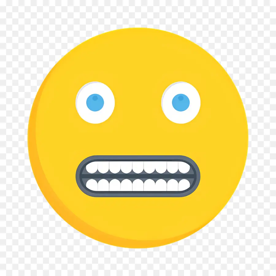 Emoji Visage Grimaçant，Visage Emoji Jaune PNG