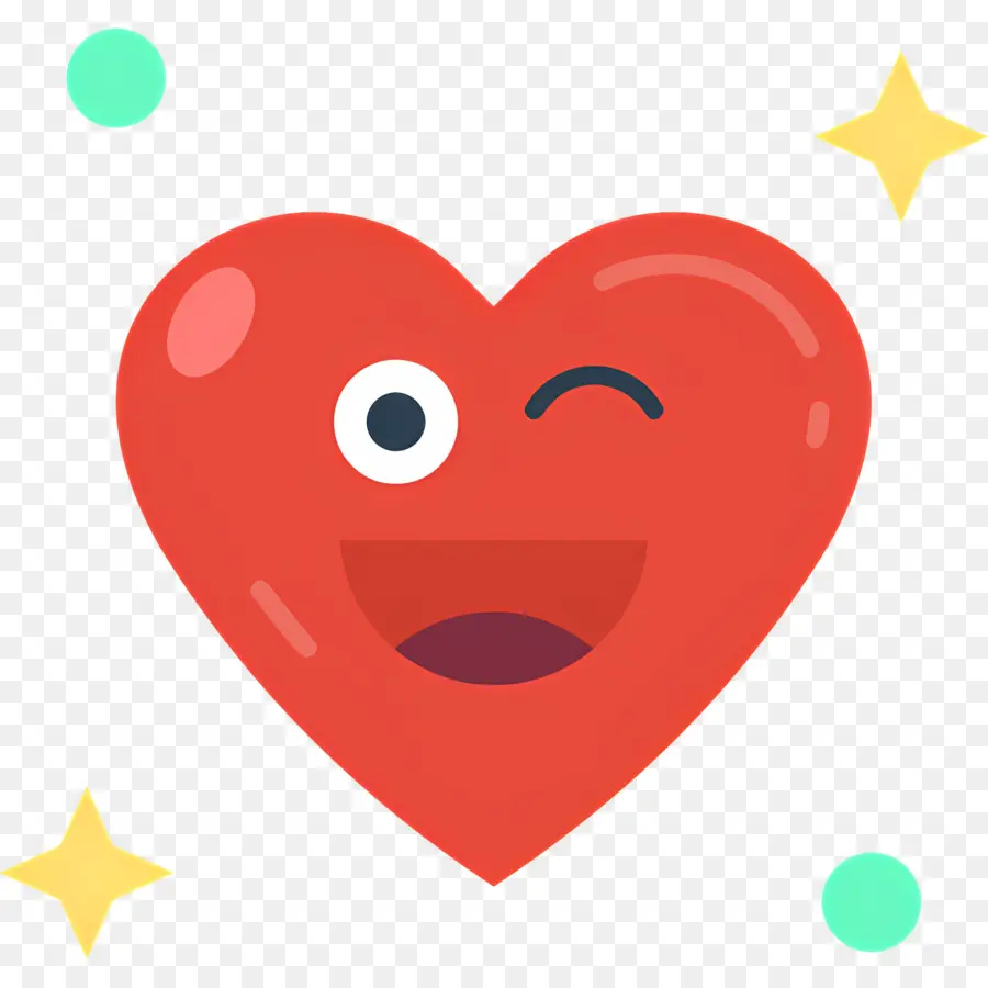 Emoji Coeur，Coeur Souriant PNG