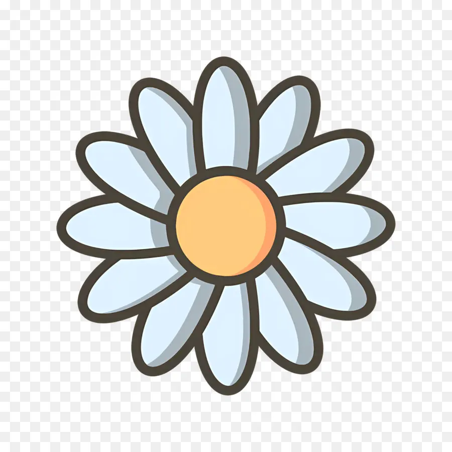 Fleur De Marguerite，Fleur Bleue PNG