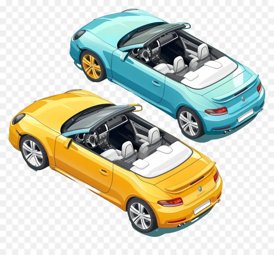 Voiture 3d，Voitures Décapotables PNG