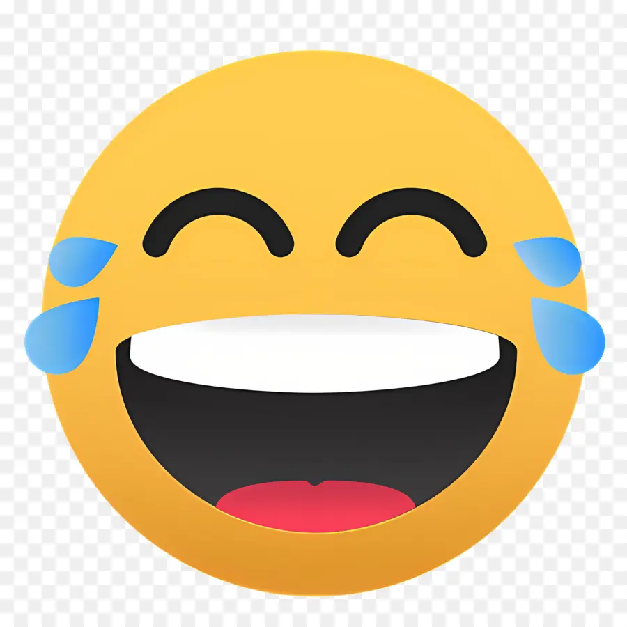 Rire Emoji，Visage Souriant PNG