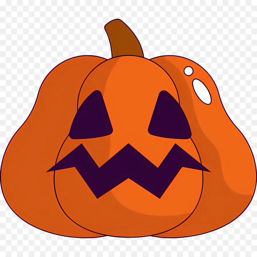 Citrouille D'halloween Effrayante，Lanterne Citrouille Orange PNG