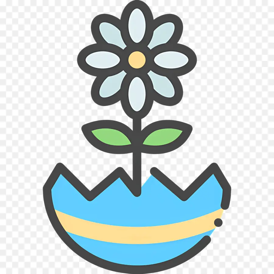 Fleur De Marguerite，Fleur En Pot PNG