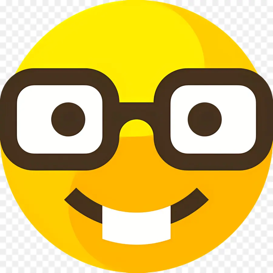 Emoji Nerd，Affronter PNG