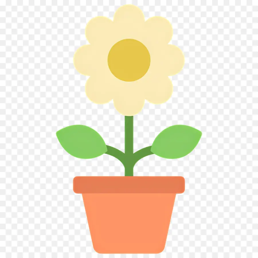 Fleur De Marguerite，Tournesol En Pot PNG