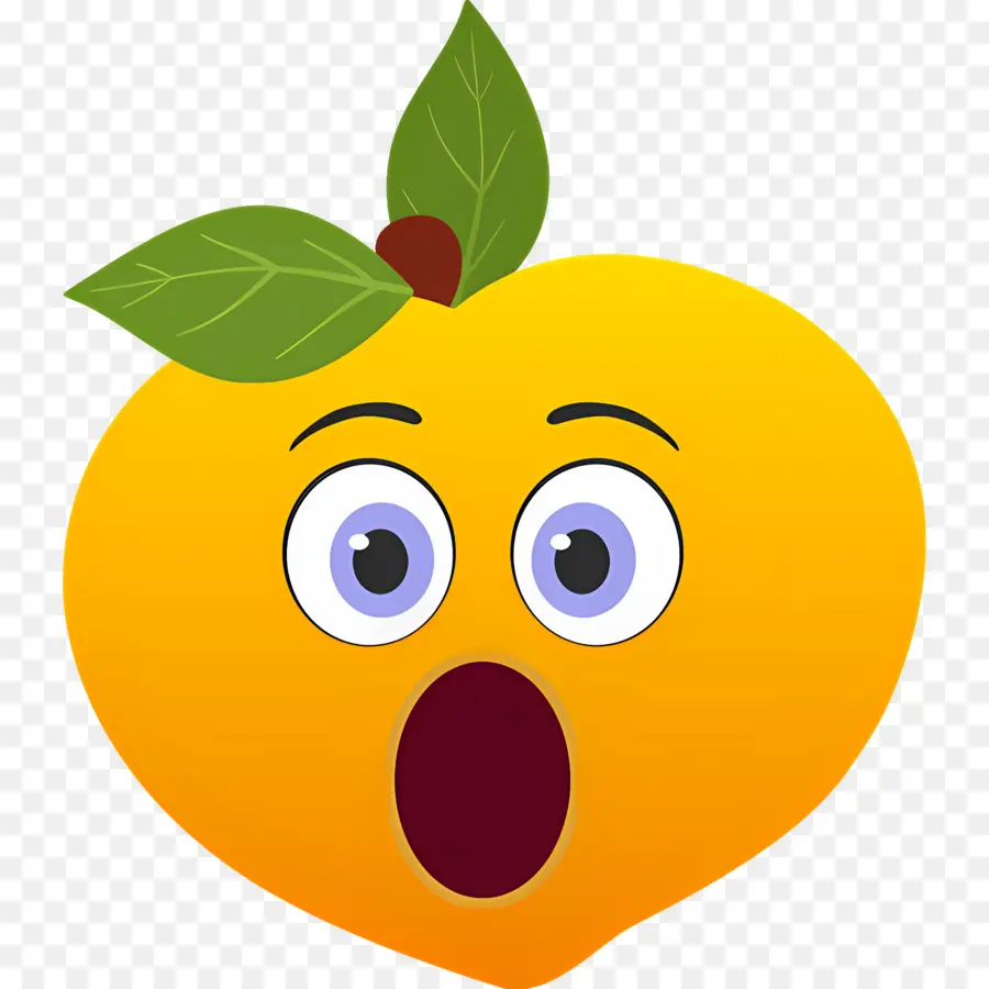 Pêche Emoji，Pêche Surprise PNG