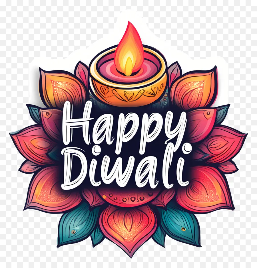 Joyeux Diwali，Conception Joyeuse De Diwali PNG