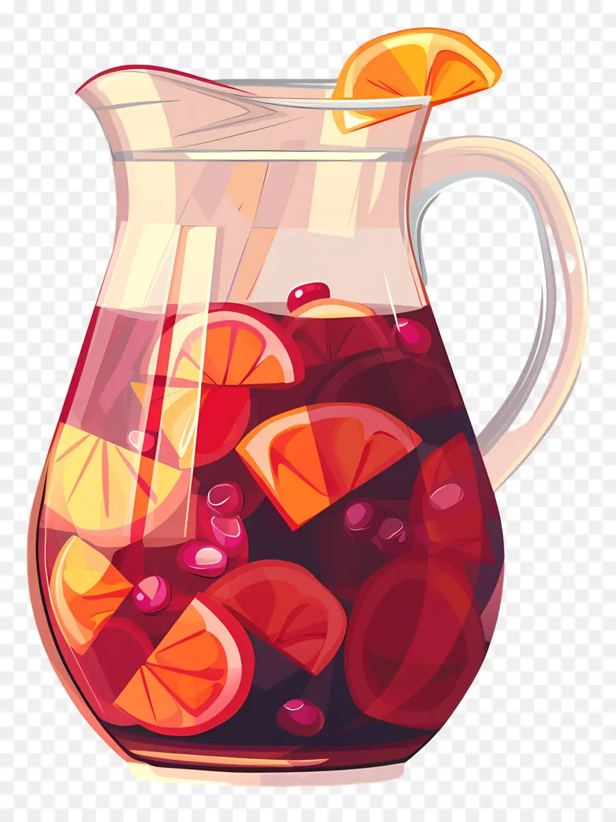 Boisson Sangria Rafraîchissante，Punch Aux Fruits PNG