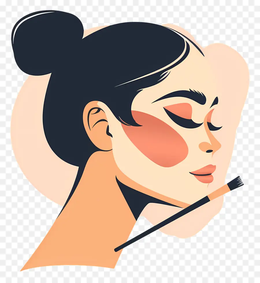 Femme De Maquillage，Femme Avec Du Maquillage PNG