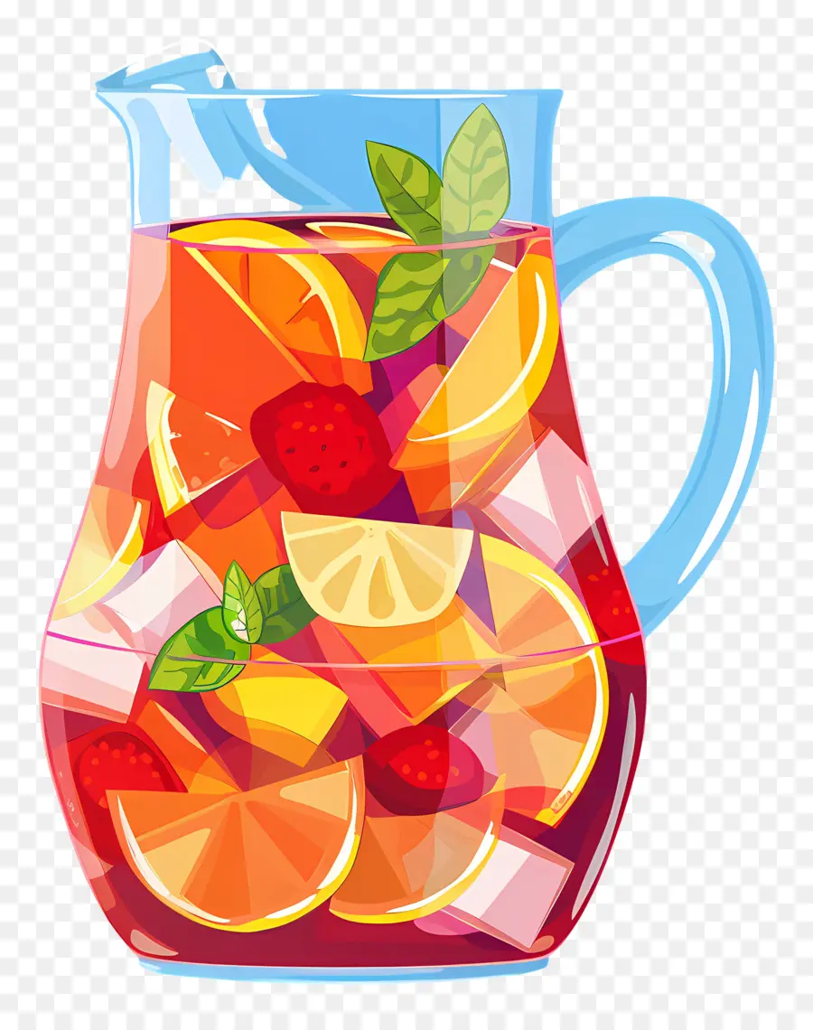 Boisson Sangria Rafraîchissante，Punch Aux Fruits PNG