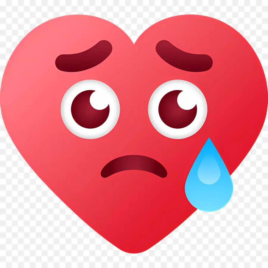 Emoji Coeur，Coeur Triste PNG