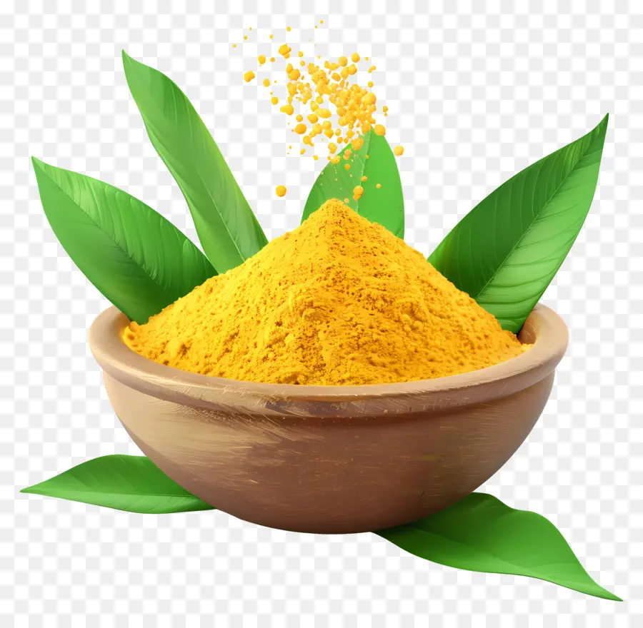 Poudre De Curcuma，Bol De Curcuma PNG