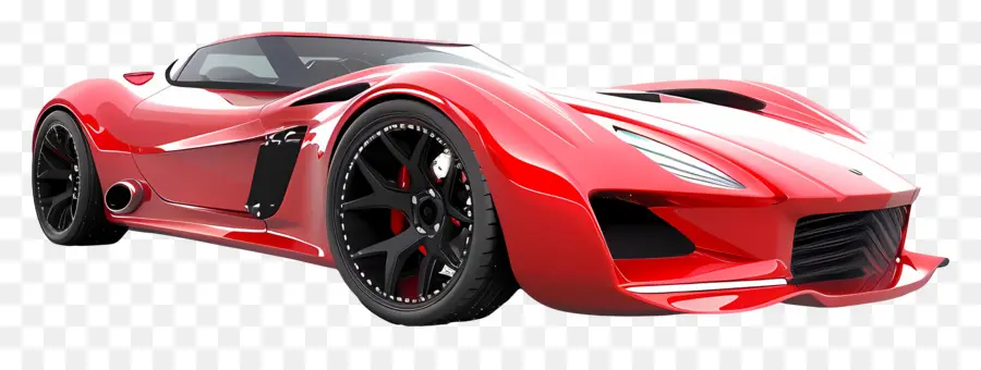 Voiture 3d，Voiture De Sport Rouge PNG