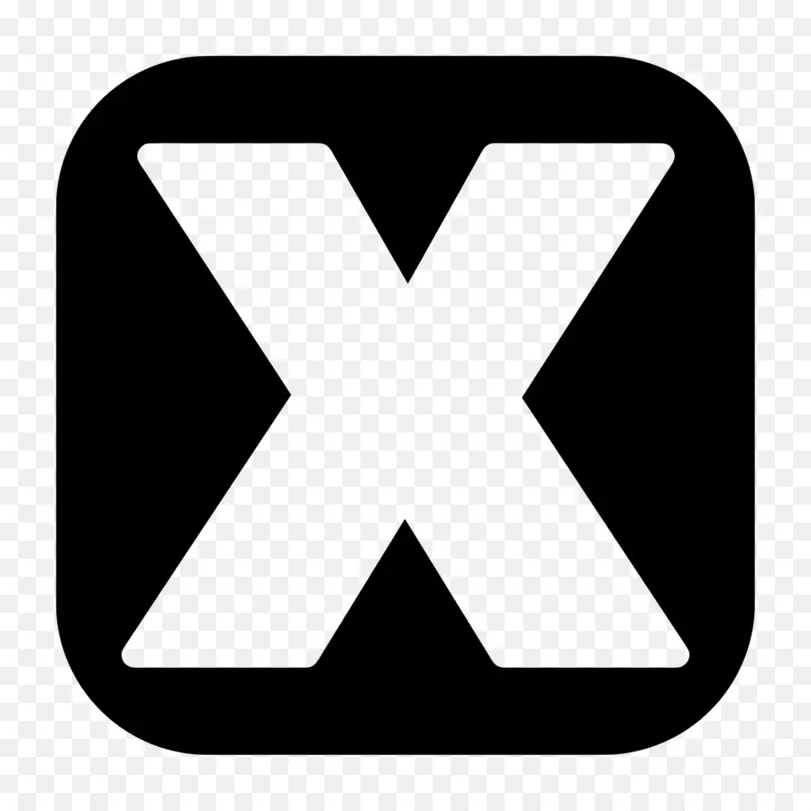 Xlogo，Logo Noir Et Blanc PNG