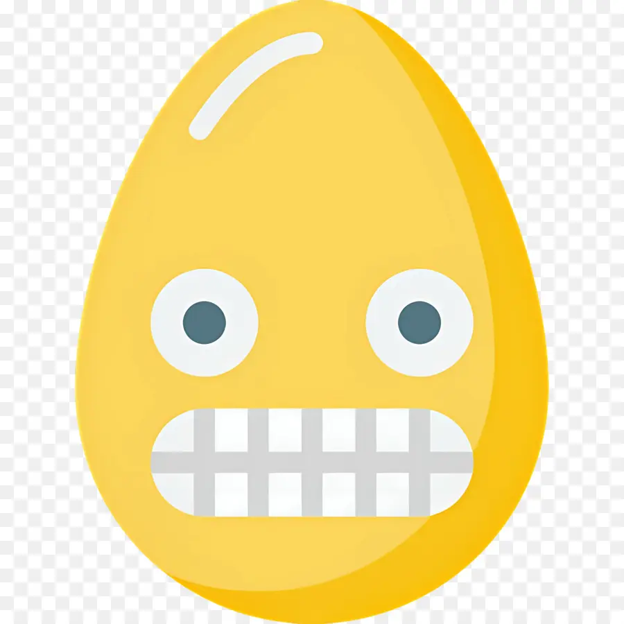 Emoji Visage Grimaçant，Emoji Jaune PNG