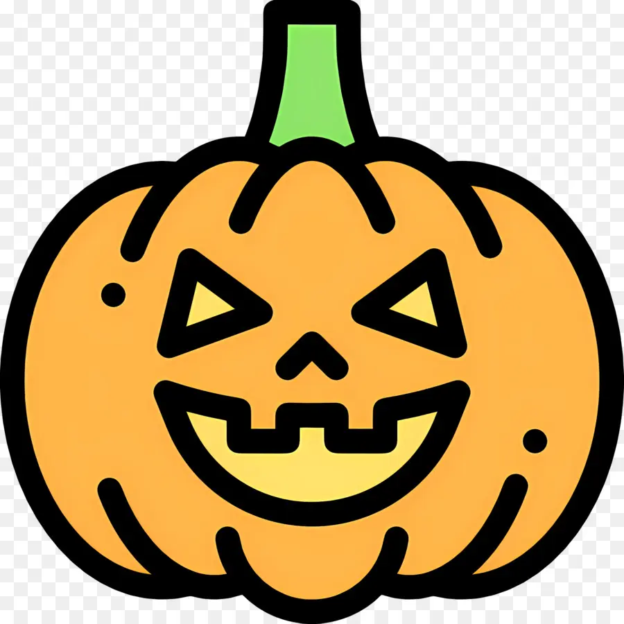 Citrouille D'halloween Effrayante，Lanterne Citrouille Orange PNG