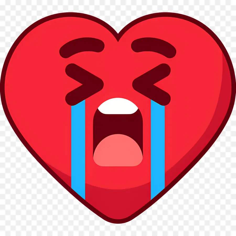 Emoji Coeur，Coeur Qui Pleure PNG