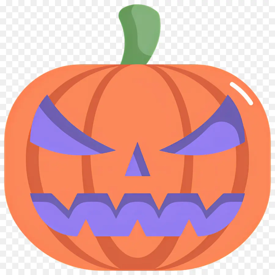 Citrouille D'halloween Effrayante，Citrouille Avec Chapeau De Sorcière PNG