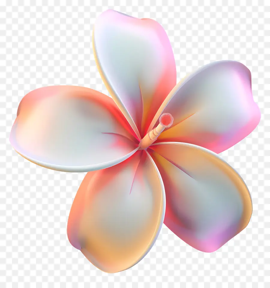 Fleur 3d，Fleur Colorée PNG