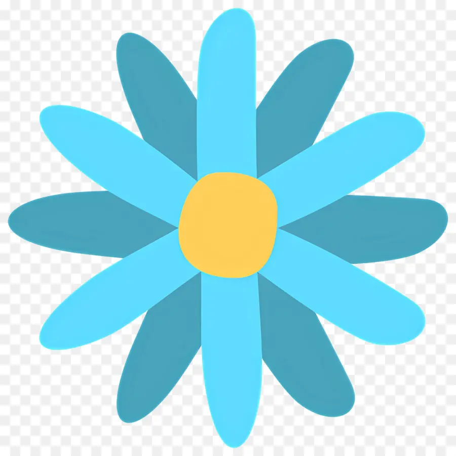 Fleur De Marguerite，Fleur Bleue PNG