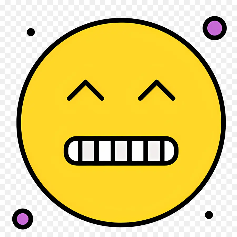 Emoji Visage Grimaçant，Emoji Triste PNG